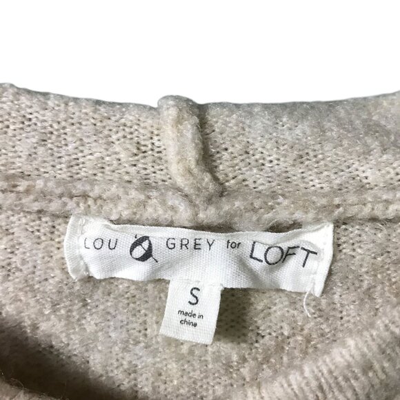 Lou & Grey by Loft Cream heather‎ Super Soft Women's Size Small Pull Over - Picture 4 of 4
